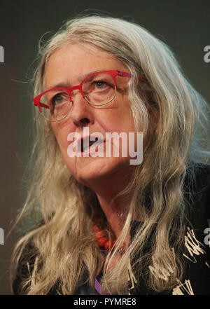 Professor Mary Beard at the International Congress of Parliamentary Women's Caucuses at Dublin castle today. Stock Photo