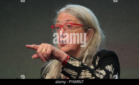 Professor Mary Beard at the International Congress of Parliamentary Women's Caucuses at Dublin castle today. Stock Photo