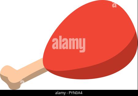 delicious chicken thigh icon vector illustration design Stock Vector