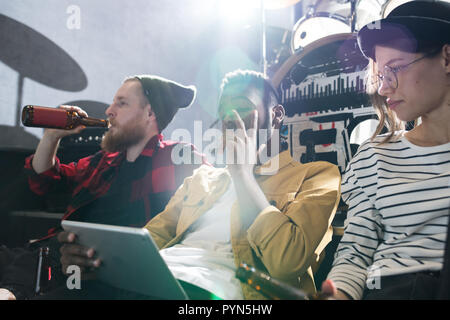 Group of Friends Chilling Out Stock Photo