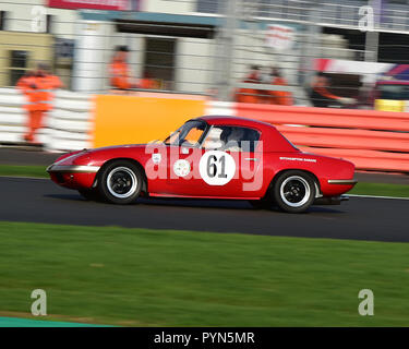 Larry Kennedy, Lotus Elan S1,Historic Road Sports, Silverstone Finals Historic Race Meeting, Silverstone, October 2018, cars, Classic Racing Cars, His Stock Photo