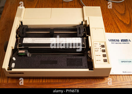 1980s dot matrix printer Stock Photo