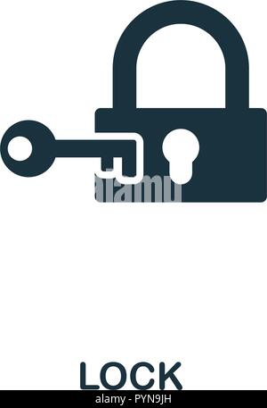Lock icon. Premium style design from security collection. UX and UI. Pixel perfect lock icon for web design, apps, software, printing usage. Stock Vector