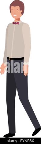 young business man avatar character Stock Vector