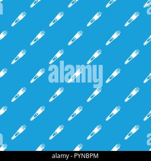 Electric hair clipper pattern vector seamless blue Stock Vector