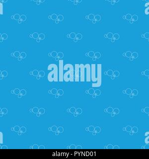 Fashion earrings pattern vector seamless blue Stock Vector