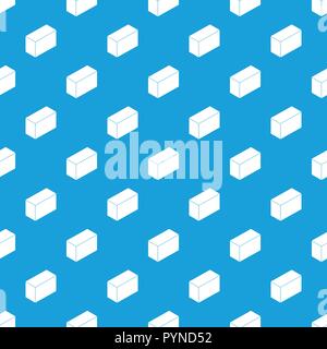 Cement block pattern vector seamless blue Stock Vector