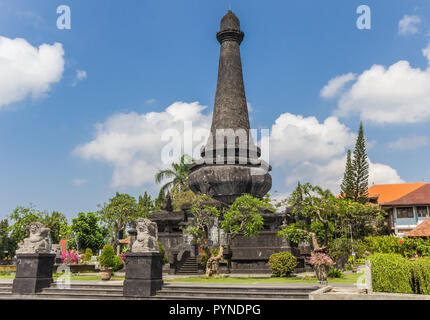 Historic Puputan Klungkung monument in Bangli city on Bali, Indonesia Stock Photo