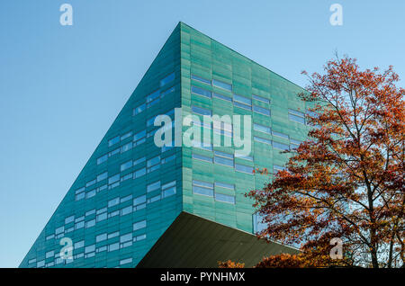 groningen, NETHERLANDS - October 14, 2018: the University in Groningen, Holland. Special shaped office building Stock Photo