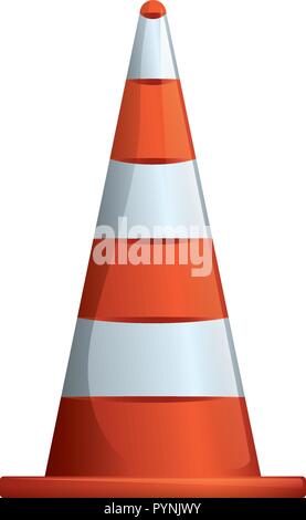 construction cone isolated icon vector illustration design Stock Vector