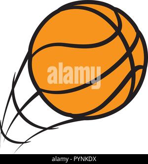 basketball balloon sport icon vector illustration design Stock Vector