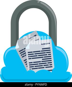 secure padlock isolated icon vector illustration design Stock Vector