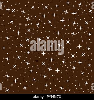 Seamless pattern with falling snow. Cartoon style. Stock Vector