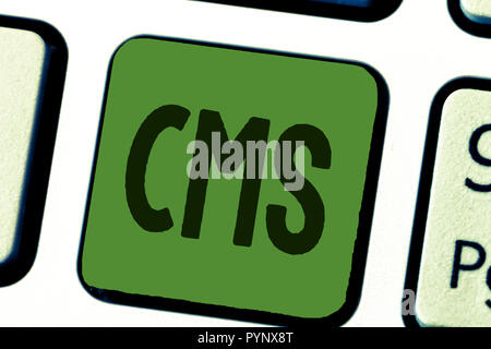 Conceptual hand writing showing Cms. Business photo text Manages the creation and reform of digital content Software application. Stock Photo