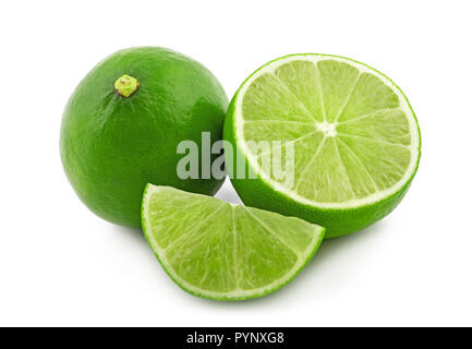 Lime isolated on white background Stock Photo