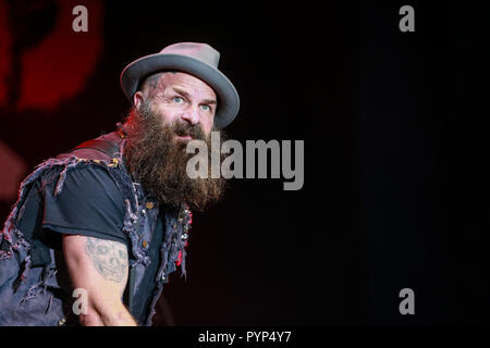 Huntington Beach, Ca. 28th Oct, 2018. Tim Armstrong of Rancid performs at Surf City Blitz at Huntington State Beach on October 28, 2018 in Huntington Beach, CA. Credit: Cvp/Image Space/Media Punch/Alamy Live News Stock Photo