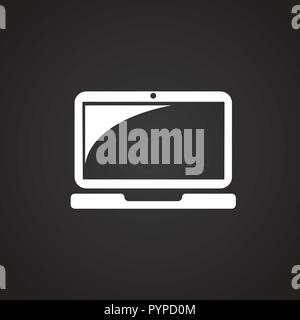 Computer pc on white background Stock Vector
