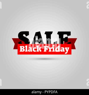 Abstract vector black friday sale layout background. Stock Vector