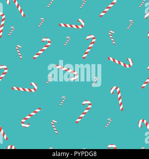 Seamless background with Christmas candies. Vector illustration. Stock Vector