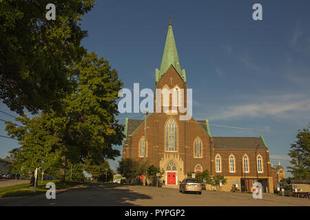 The front view of the Capitol Hill Lutheran Church, Des Moines, Iowa, USA Stock Photo