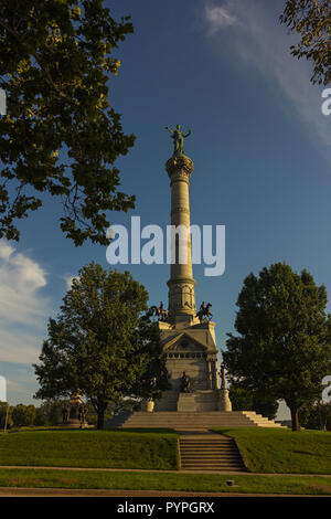 Soldiers and Sailors Monument, Des Moines, Iowa, USA Stock Photo