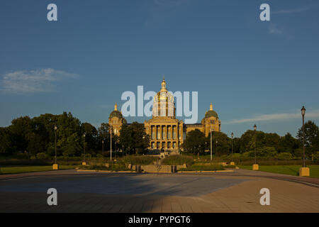 Des Moines, Iowa - Different views of State Capitol Building Stock Photo