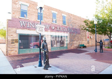 Standing on the Corner in Winslow Arizona Stock Photo - Alamy