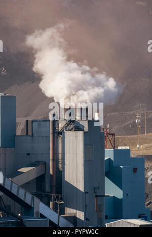 Luscar Mine at Cadomin Alberta Stock Photo