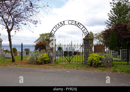 Pelham Cemetery, City Island, Bronx, NY Stock Photo