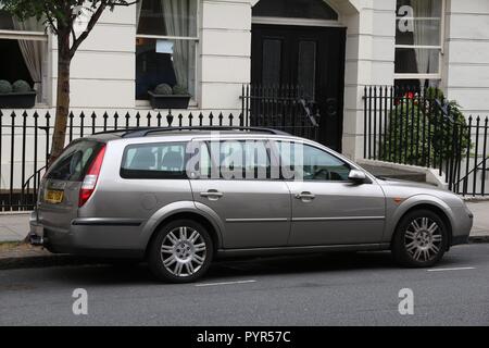 LONDON, UK - JULY 9, 2016: Ford Mondeo station wagon car parked in London, UK. Ford is the 5th largest car manufacturer in the world with annual outpu Stock Photo