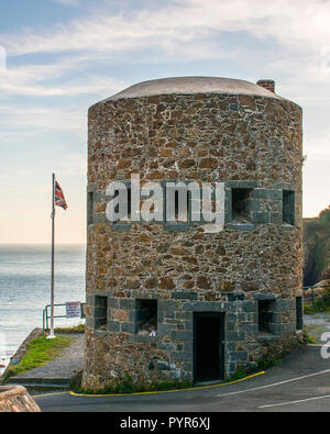 Martello tower no 13 Guernsey Stock Photo