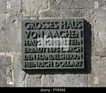 International newspaper museum, Pontstrasse, Aachen, North Rhine-Westphalia, Germany, Internationales Zeitungsmuseum, Nordrhein-Westfalen, Deutschland Stock Photo