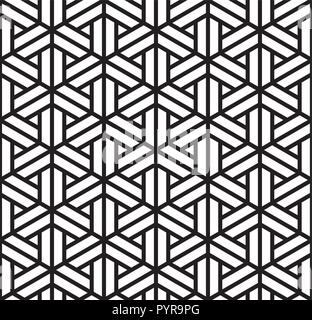 Beautiful Seamless pattern shoji kumiko, great design for any purposes.Background vector. Japanese traditional wall, shoji.Large thickness. Stock Vector