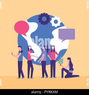 community people activity Stock Vector