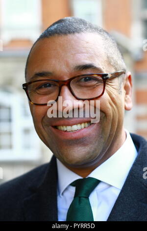 James Cleverly MP in Westminster, London, UK. on Budget day 29th October 2018. Photo credit Russell Moore. Stock Photo