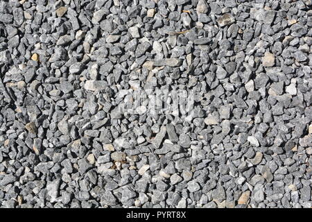 close up grey granite gravel background for mix concrete in construction industrial Stock Photo