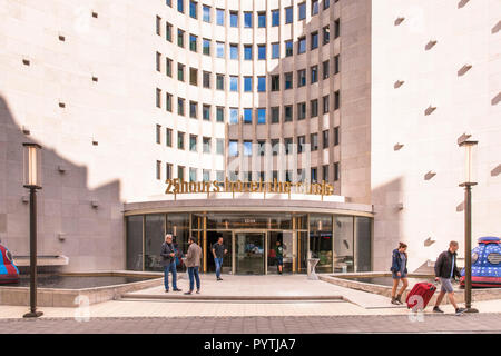 hotel 25hours The Circle at the Gerling Quartier, the building is the former headquarters of the Gerling insurance group, Cologne, Germany.  Hotel 25h Stock Photo