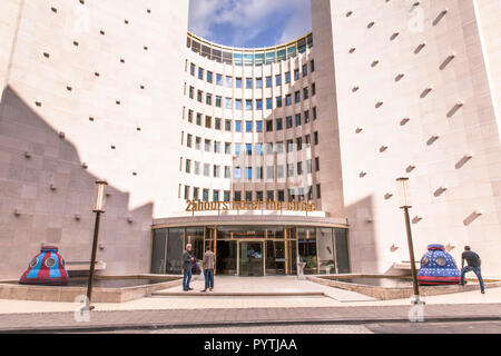 hotel 25hours The Circle at the Gerling Quartier, the building is the former headquarters of the Gerling insurance group, Cologne, Germany.  Hotel 25h Stock Photo