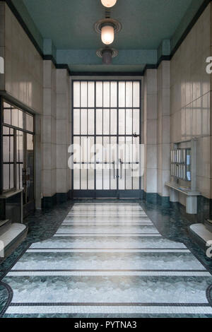 Porter's lodge at the entrance of an old building in Milano, Italy Stock Photo