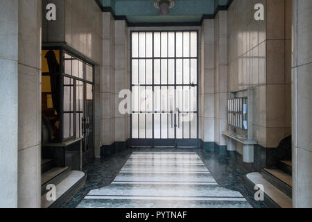 Porter's lodge at the entrance of an old building in Milano, Italy Stock Photo