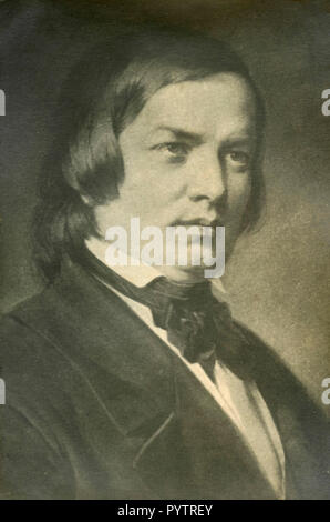 German composer and musician Robert Schumann, 1910s Stock Photo