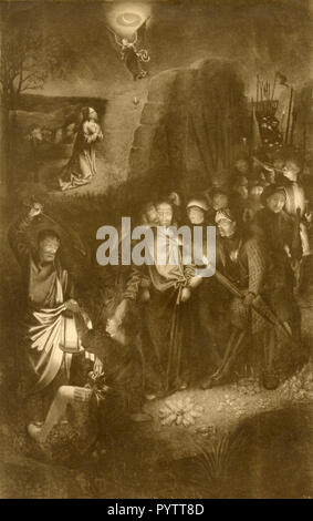 The Kiss of Judas and the Capture of Jesus Christ, Romanesque capital ...