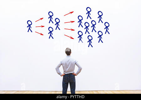 viral content marketing, influencer concept Stock Photo