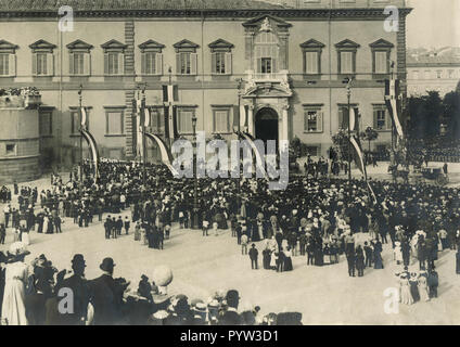 Unidentified event at Quirinale King's Palace, Rome, Italy 1900s Stock Photo