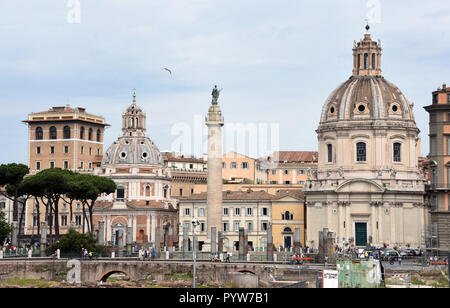 Rome, Italy. 20th May, 2018. View of the Trajanforum. Credit: Waltraud Grubitzsch/dpa-Zentralbild/ZB/dpa/Alamy Live News Stock Photo