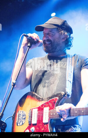 London, UK. 30th Oct, 2018. Matthew Houck of Phosphorescent performing live on stage at Shepherds Bush O2 in London. Photo date: Tuesday, October 30, 2018. Photo: Roger Garfield/Alamy Live News Stock Photo