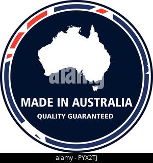 Made in Australia quality stamp. Vector illustration Stock Vector