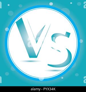 Versus Logo. VS Vector Letters Illustration. Competition Icon. Fight Symbol Stock Vector