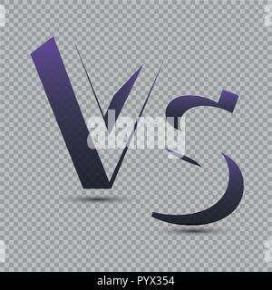 Versus Logo. VS Vector Letters Illustration. Competition Icon. Fight Symbol Stock Vector