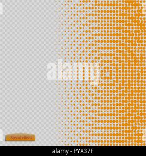 Halftone pattern vector.blue the circles to the background squares Stock Vector